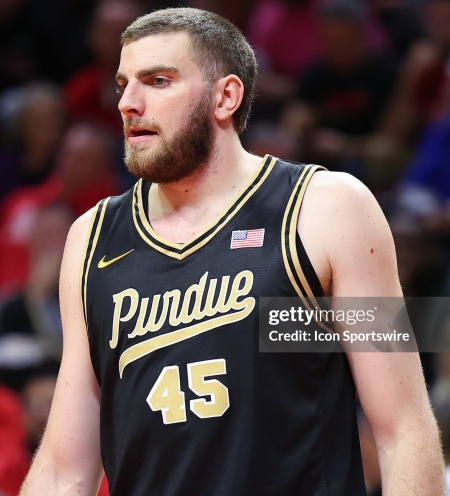  Purdue Boilermakers #45 Oscar Cluff 2026 Black College Basketball Game Jersey 