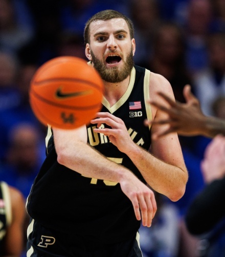  Purdue Boilermakers #45 Oscar Cluff Black College Basketball Game Jersey 