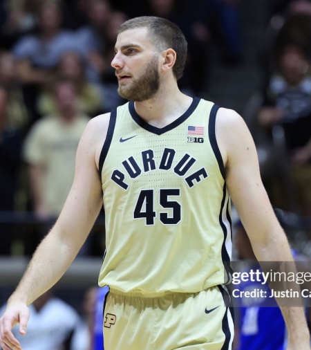  Purdue Boilermakers #45 Oscar Cluff Maize College Basketball Game Jersey 