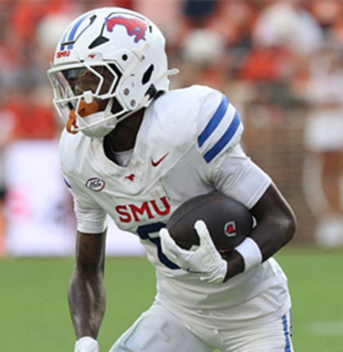  SMU Mustangs #6 Chris Johnson Jr. 2025 White Football Game Jersey 