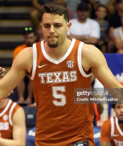  Texas Longhorns #5 Camden Heide 2025 SEC Orange College Basketball Game Jersey 