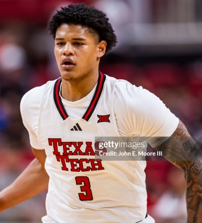  Texas Tech Red Raiders #3 LeJuan Watts 2025 White College Basketball Game Jersey 