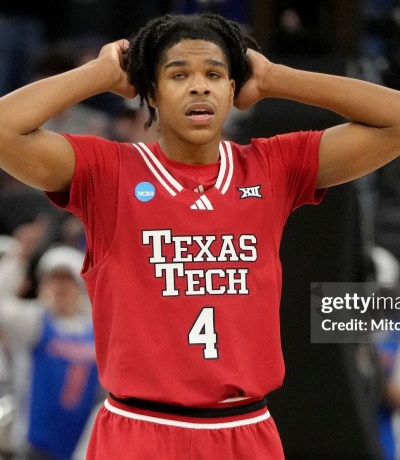  Texas Tech Red Raiders #4 Christian Anderson 2025 Red College Basketball Game Jersey 