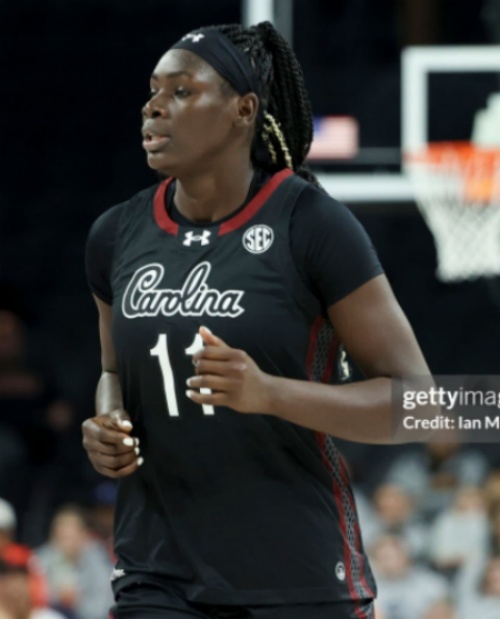  Unisex South Carolina Gamecocks #11 Madina Okot  2026 Black College Women's Basketball Game Jersey 