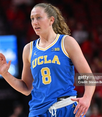  Unisex UCLA Bruins #8 Gianna Kneepkens Royal 2025 BIG 10 women's Basketball Game Jersey 