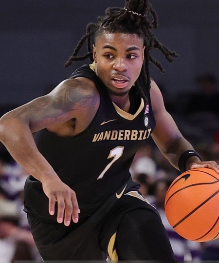  Vanderbilt Commodores #1 Frankie Collins Nike 2025 Black  College Basketball Jersey 