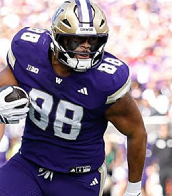  Washington Huskies #88 QUENTIN MOORE 2025 Purple College Football Game Jersey 