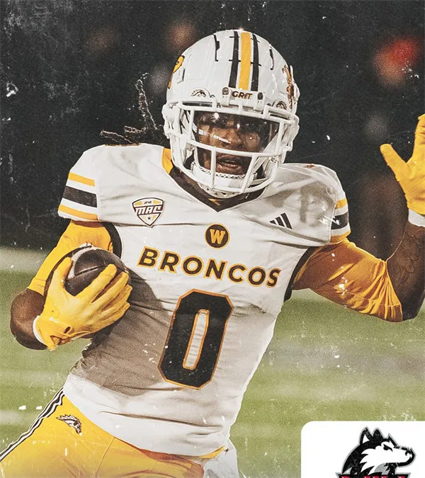  Western Michigan Broncos #0 Talique Williams 2025 White Football Game Jersey 