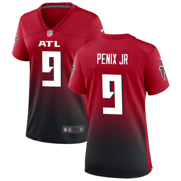  Women's Atlanta Falcons #9 Michael Penix Jr. Nike Red 2nd Alternate Limited Jersey 