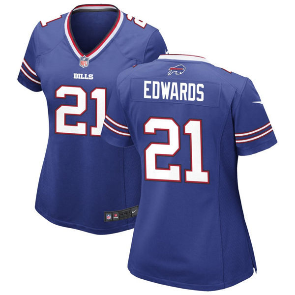  Women's Buffalo Bills #21 Mike Edwards Nike Royal Team Color Limited Player Jersey 