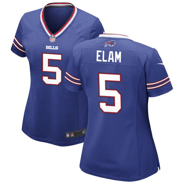  Women's Buffalo Bills #5 Kaiir Elam Nike Royal Team Color Limited Player Jersey 