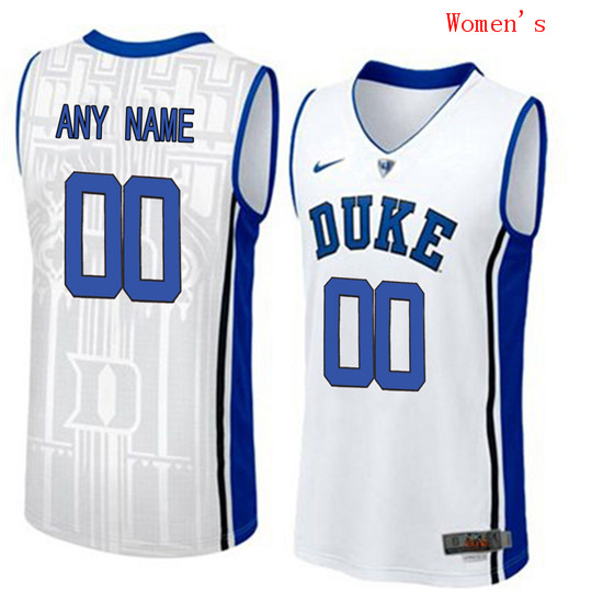  Women's Duke Blue Devils 2017 Blue V Neck Custom College Basketball Authentic Jersey 