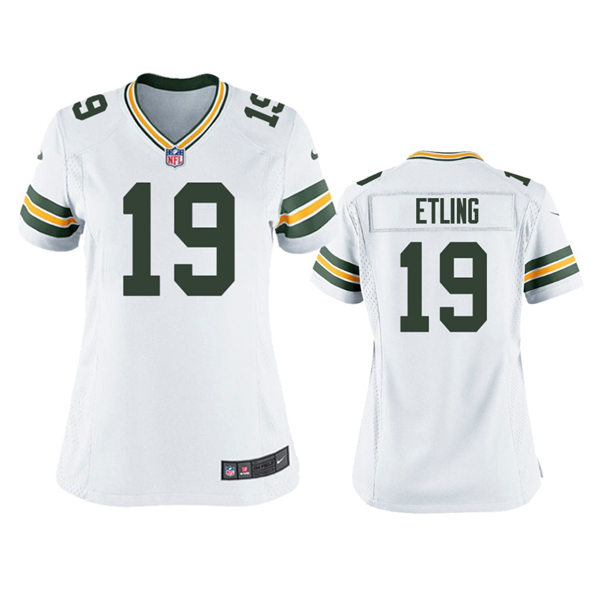  Women's Green Bay Packers #19 Danny Etling White Limited Jersey 