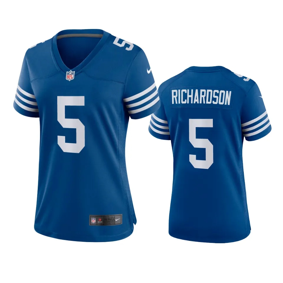  Women's Indianapolis Colts #5 Anthony Richardson Nike Royal Alternate Retro Limited Jersey 