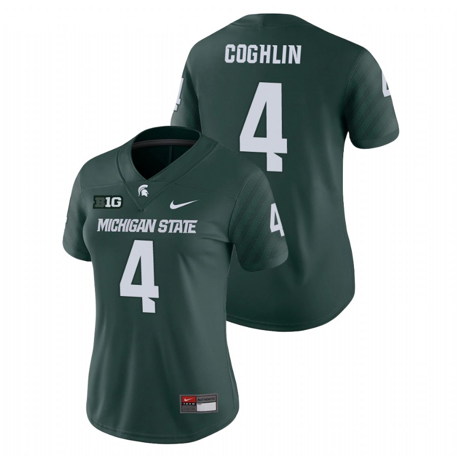  Women's Jersey Michigan State Spartans Green Matt Coghlin Game College Football Jersey