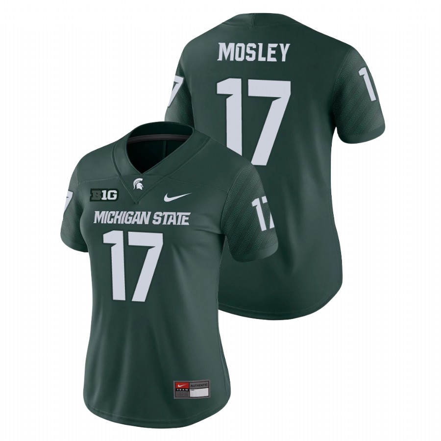  Women's Jersey Michigan State Spartans Green Tre Mosley Game College Football Jersey