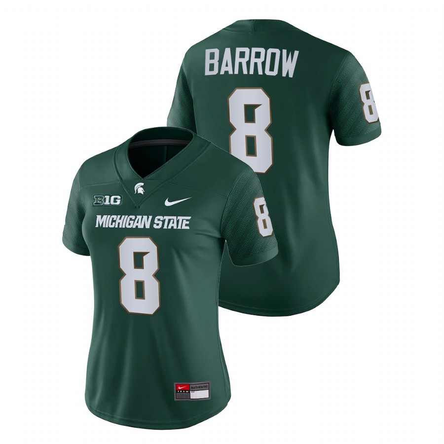  Women's Jersey Michigan State Spartans Simeon Barrow Green College Football Game Jersey