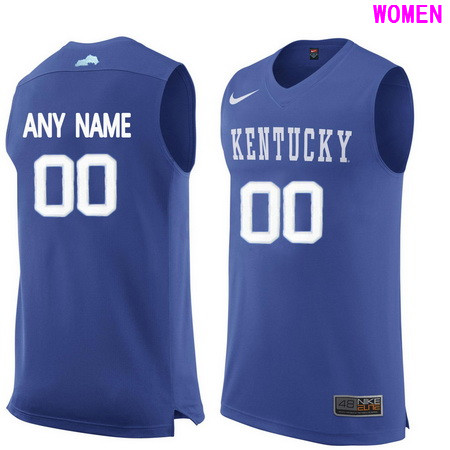  Women's Kentucky Wildcats Custom College Basketball Jersey - Royal Blue 