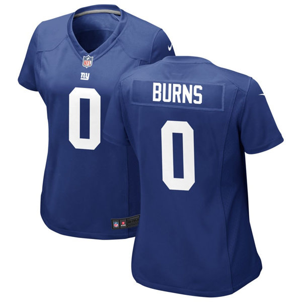  Women's New York Giants #0 Brian Burns  Nike Royal Limited Jersey 
