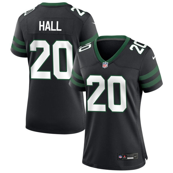  Women's New York Jets #20 Breece Hall Nike Black Alternate Limited Jersey 