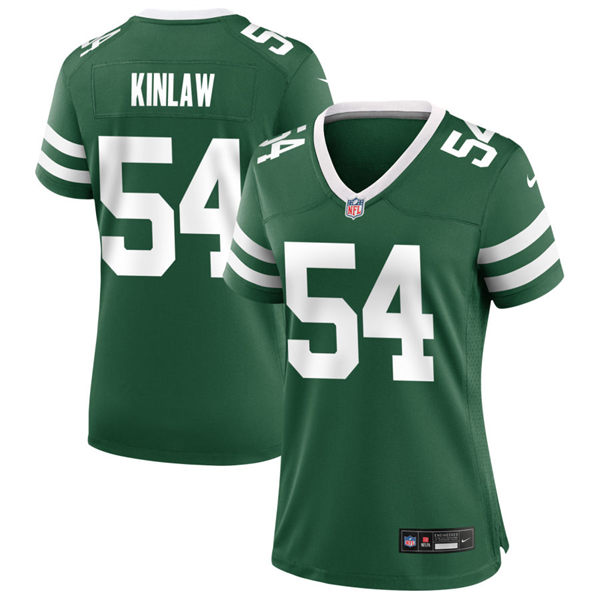  Women's New York Jets #54 Javon Kinlaw Nike Green Legacy Game Jersey 