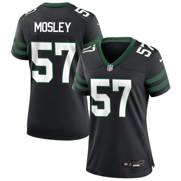  Women's New York Jets #57 C. J. Mosley  Nike Black Alternate Legacy Game Jersey 