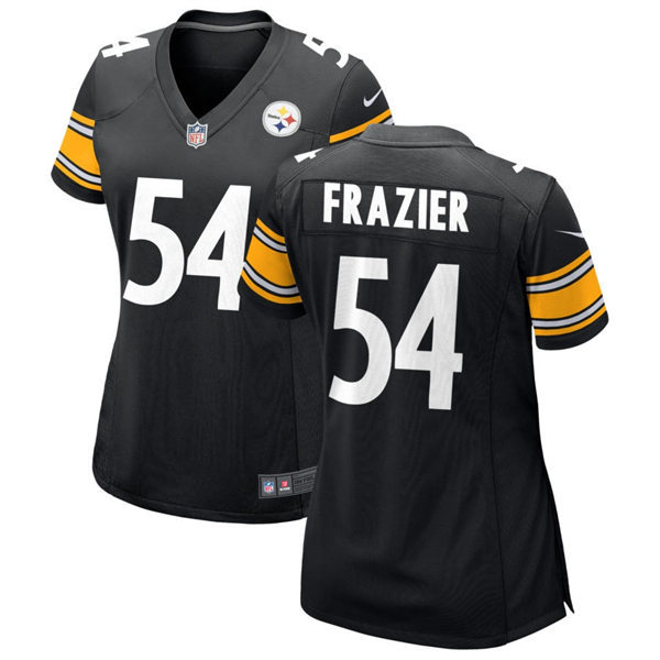  Women's Pittsburgh Steelers #54 Zach Frazier Nike Black Limited Player Jersey 