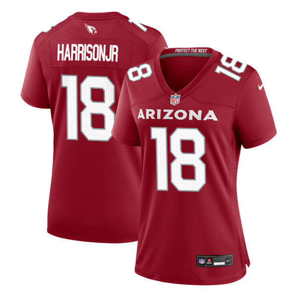 Womens Arizona Cardinals #18 Marvin Harrison Jr. Cardinal Limited Jersey 