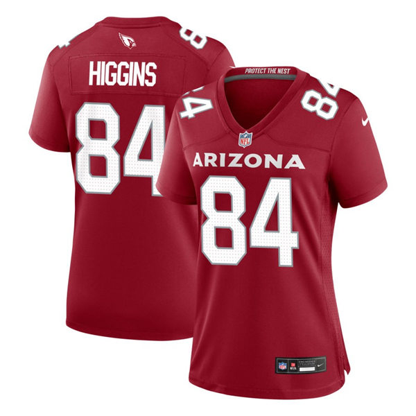  Womens Arizona Cardinals #84 Elijah Higgins Cardinal Limited Jersey 