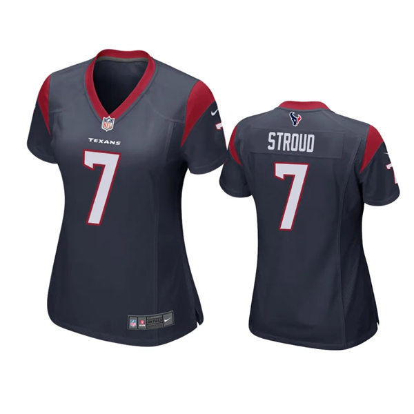  Womens Houston Texans #7 CJ Stroud Nike Navy Limited Jersey  