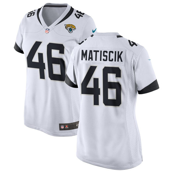  Womens Jacksonville Jaguars #46 Ross Matiscik White Limited Jersey 