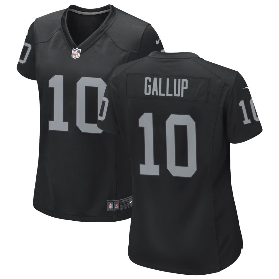  Womens Las Vegas Raiders #10 Michael Gallup Nike Black Limited Jersey 