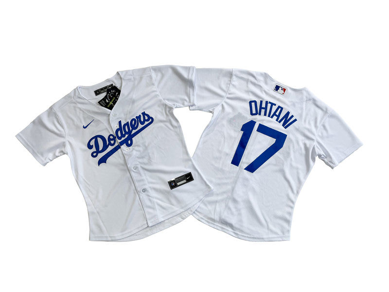  Womens Los Angeles Dodgers #17 Shohei Ohtani Nike White Jersey 