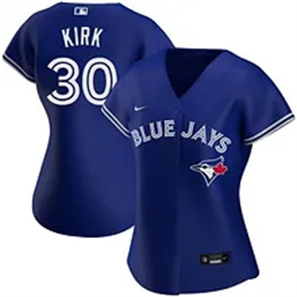  Womens Mens Toronto Blue Jays #30 Alejandro Kirk Royal Alternate Limtied Jersey 