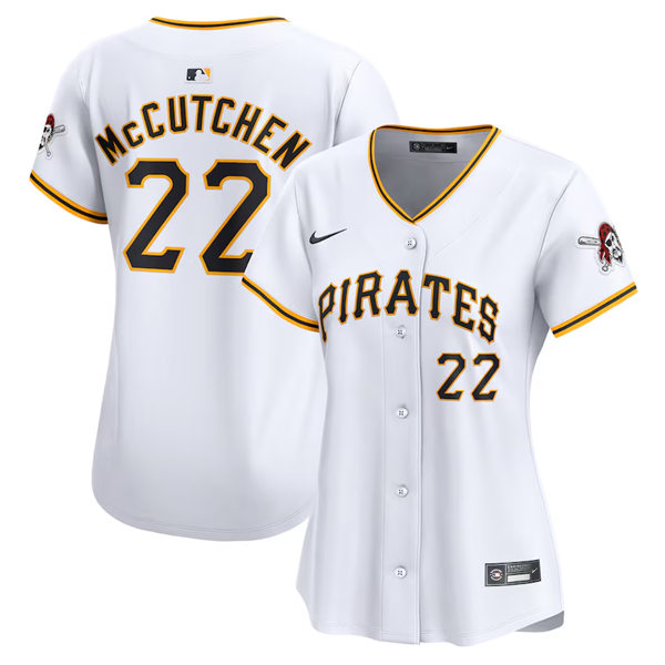  Womens Pittsburgh Pirates #22 Andrew McCutchen Nike White Home Limited Jersey 