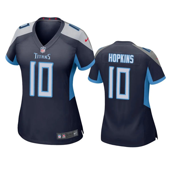  Womens Tennessee Titans #10 DeAndre Hopkins Nike Navy Limited Jersey 