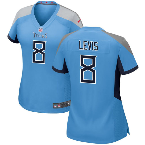 Womens Tennessee Titans #8 Will Levis Nike Light Blue Alternate Limited Jersey 