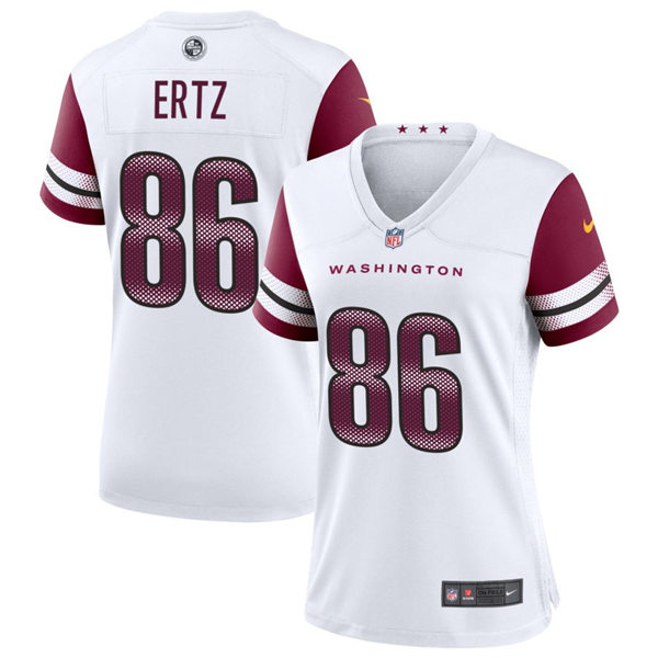  Womens Washington Commanders #86 Zach Ertz Nike White Away Limited Jersey 