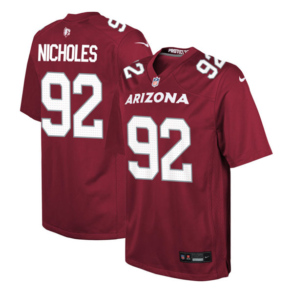 Youth Arizona Cardinals #92 Bilal Nicholes Cardinal  Limited Jersey 