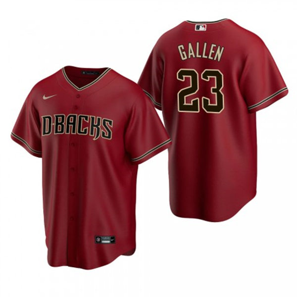  Youth Arizona Diamondbacks #23 Zac Gallen Crimson Alternate Cool Base Jersey 