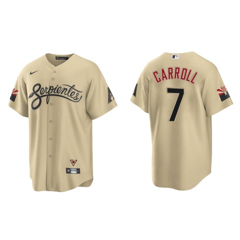  Youth Arizona Diamondbacks #7 Corbin Carroll Nike Tan City Connect Jersey 