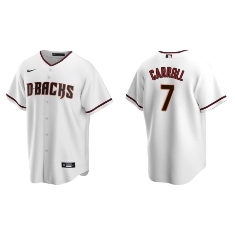  Youth Arizona Diamondbacks #7 Corbin Carroll White Crimson Home CoolBase Jersey 