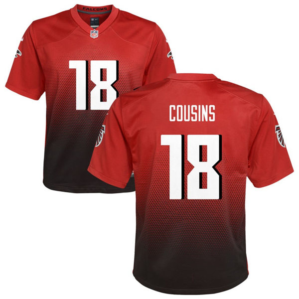  Youth Atlanta Falcons #18 Kirk Cousins Nike Red Limited Jersey 