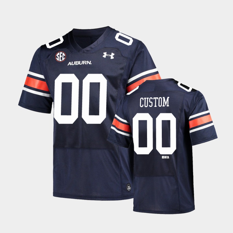  Youth Auburn Tigers Custom Darius Slayton Deshaun Davis Jamel Dean Kerryon Johnson Darius James Navy Auburn Football Jersey 