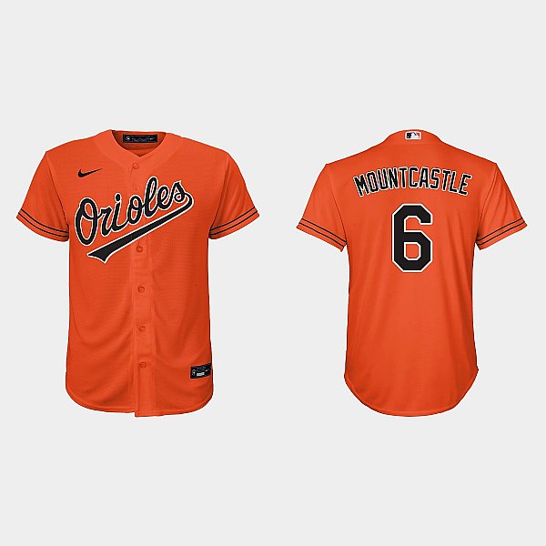  Youth Baltimore Orioles #6 Ryan Mountcastle Nike Orange Alternate Jersey 