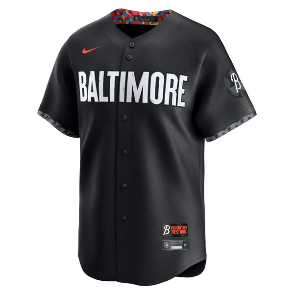  Youth Baltimore Orioles #7 Jackson Holliday Nike City Connect Limited Jersey Black  