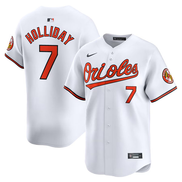  Youth Baltimore Orioles #7 Jackson Holliday Nike Home White Limited Jersey 