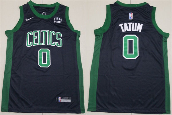  Youth Boston Celtics #0 Jayson Tatum Black Statement Edition Swingman Jersey 