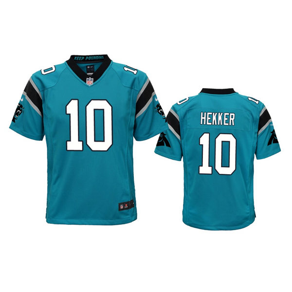  Youth Carolina Panthers #10 Johnny Hekker Nike Blue Limited Jersey 