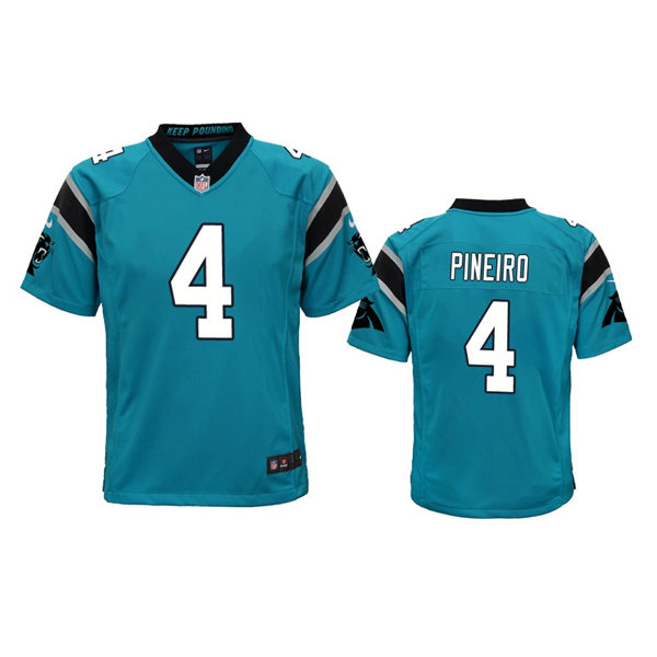  Youth Carolina Panthers #4 Eddy Pineiro Nike Blue Limited Jersey 